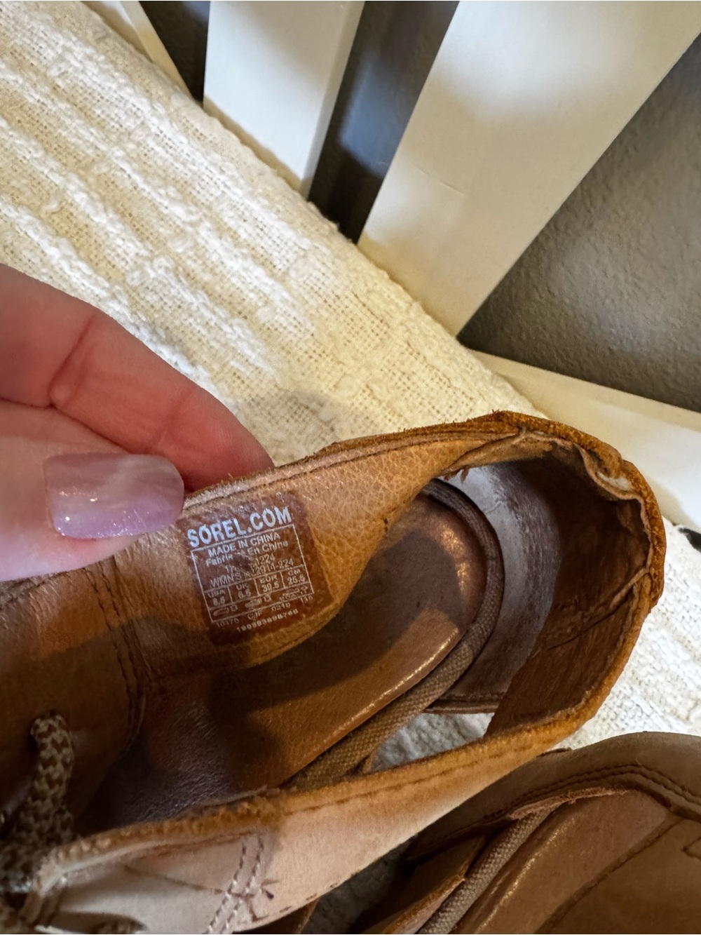 Sorel Camel colored Lace-Up Open-Toe, wedge Heeled Sandals. Like new! - Picture 2 of 7